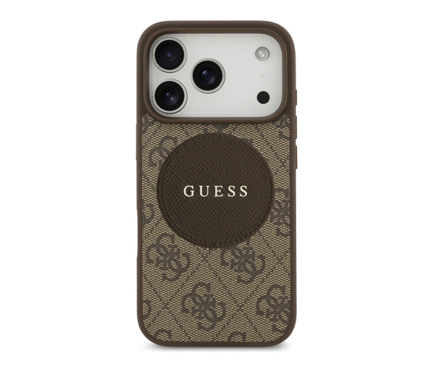 Guess 4G Circle Classic Logo MagSafe do iPhone 17 Pro brązowy - 1365487 - zdjęcie 3